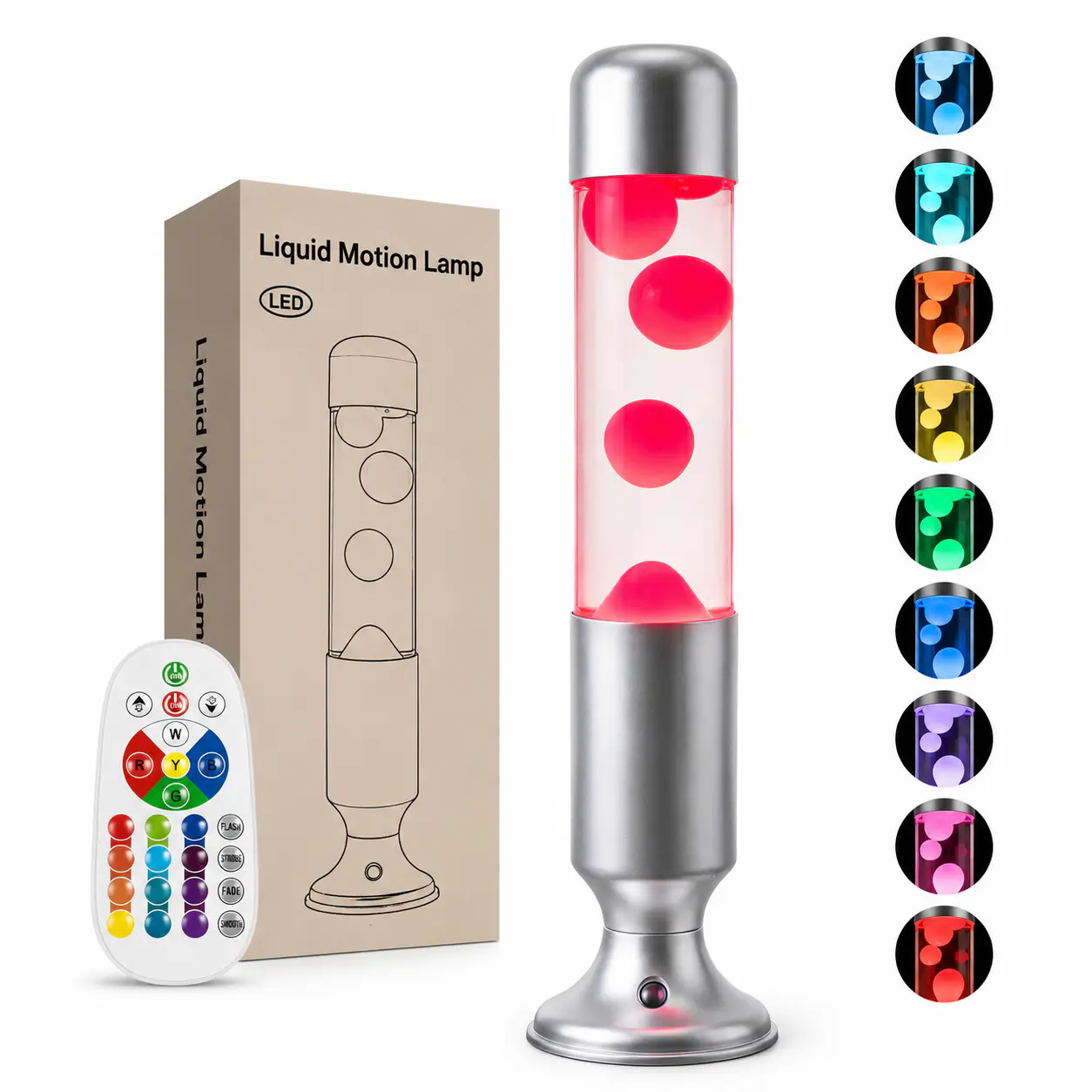Cylindrical RGB Lava Lamp