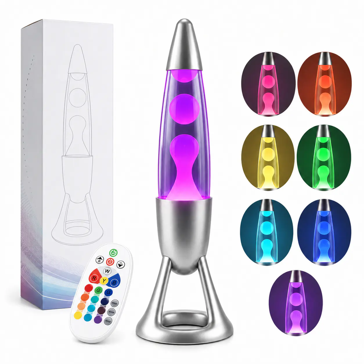 Open-Base RGB Lava Lamp