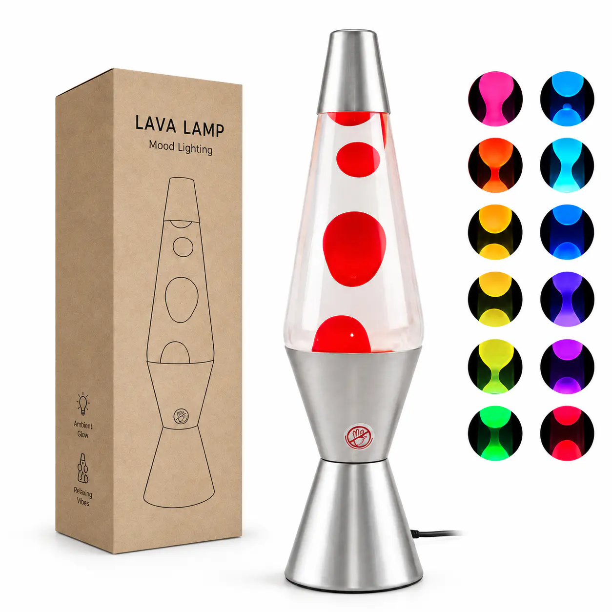 Metallic Red Lava Lamp