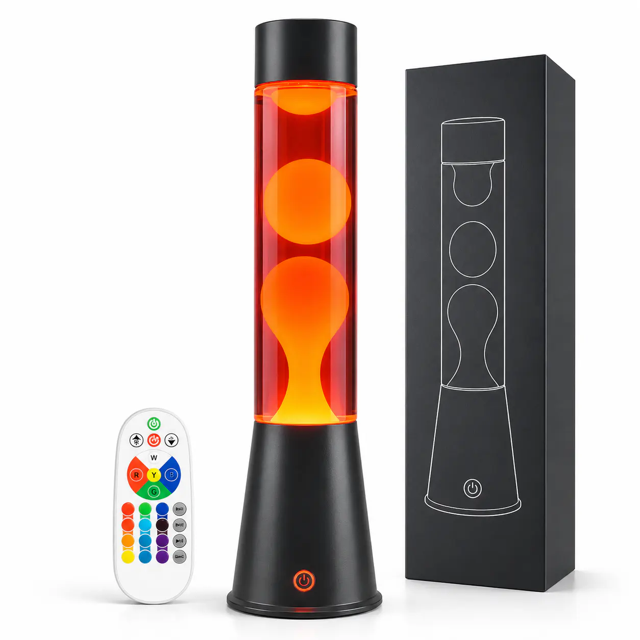 Black Base RGB Lava Lamp