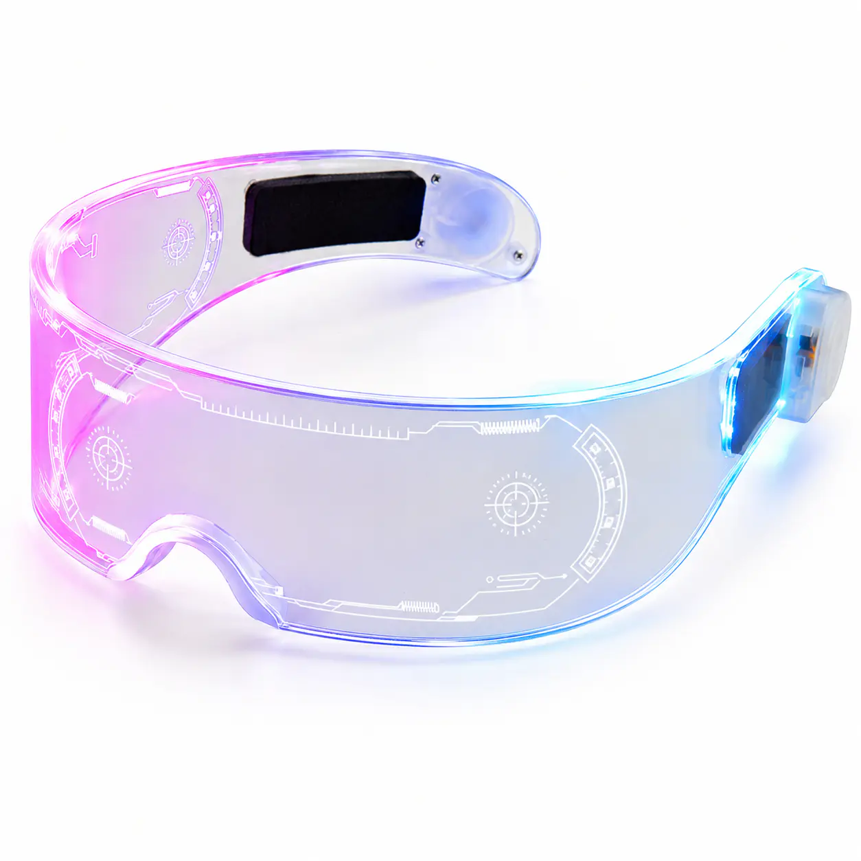 Single-Side Control RGB Acrylic Party Glasses