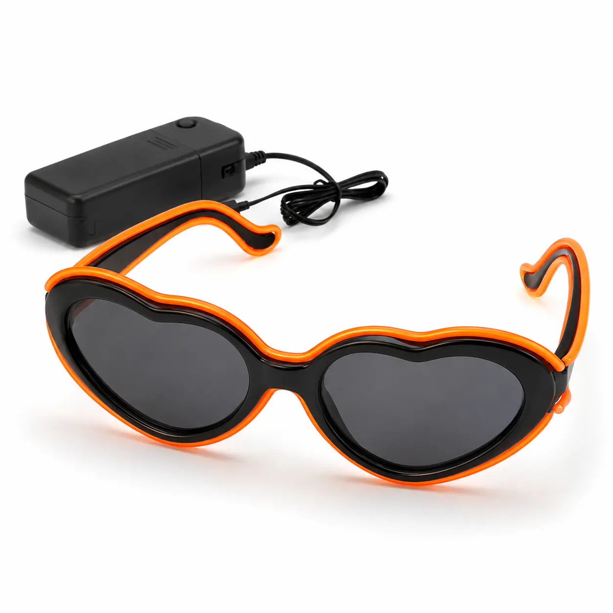 Heart-Shaped EL Wire Party Glasses